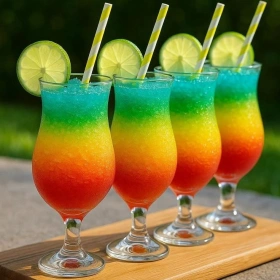 Vibrant Rainbow Mocktail recipe