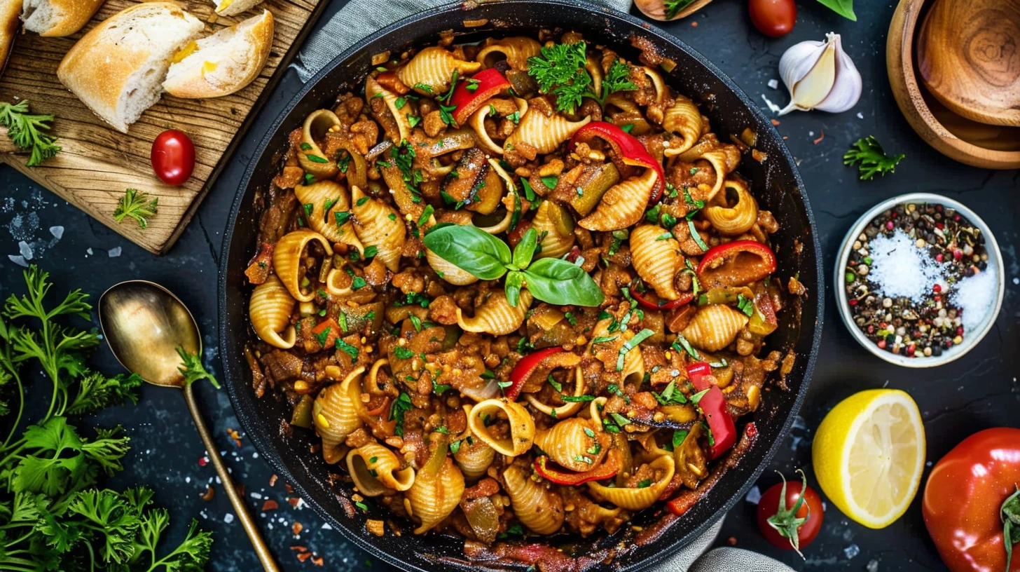 Creamy Beef and Shells