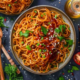 Savory Sesame Noodle Bowl recipe
