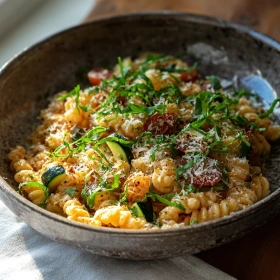 Zesty Tomato Zucchini Pasta recipe
