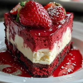 Red Velvet Strawberry Cheesecake recipe