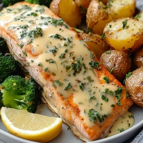Lemon Butter Salmon Delight recipe