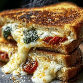 Cooking process for Gourmet Grilled Cheese Delight showing technique and proper timing