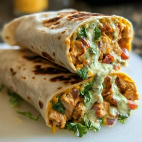 Chipotle Ranch Chicken Burrito recipe