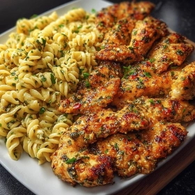Cooking process for Honey Garlic Crispy Chicken showing technique and proper timing