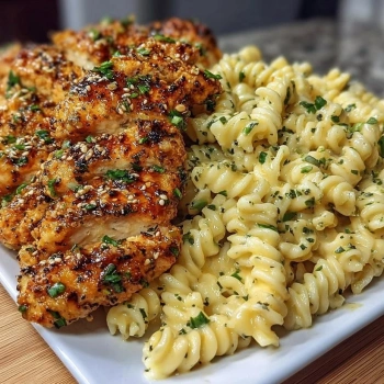 Perfectly cooked Crispy Honey Garlic Chicken served and ready to eat - final result