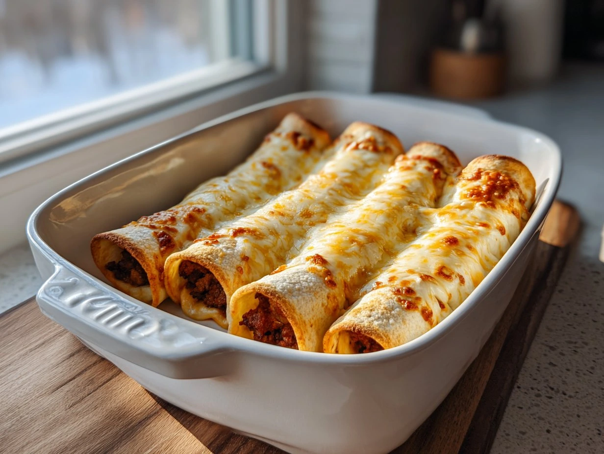 Cheesy Beef Taquitos
