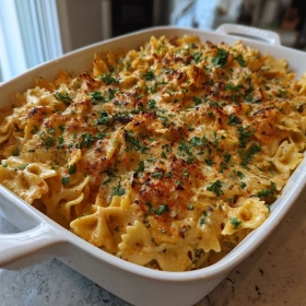 Cajun Alfredo Bowties Delight recipe