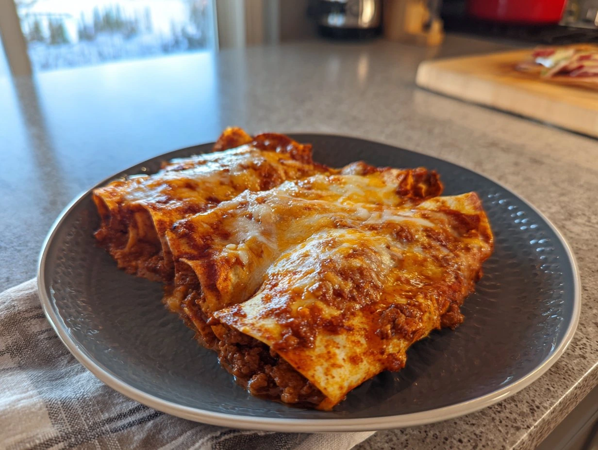 Simple Beef Enchiladas