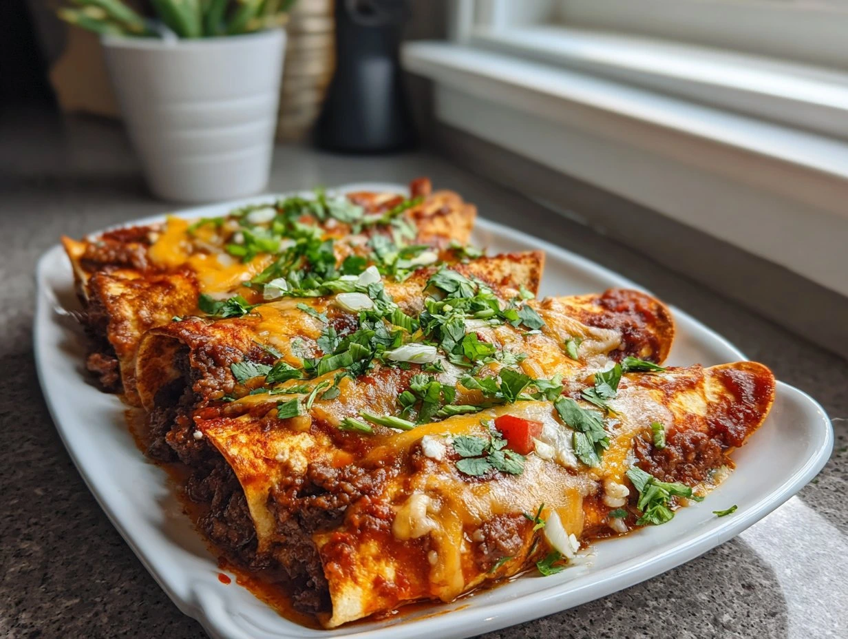 Quick Beef Enchiladas