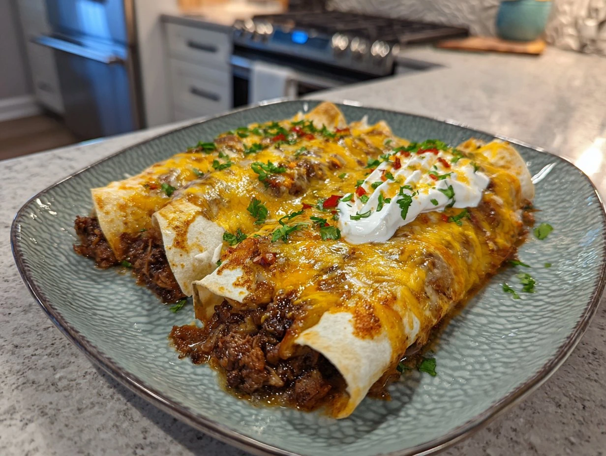 Quick Beef Enchiladas