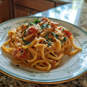 Creamy Tomato Garlic Pasta recipe