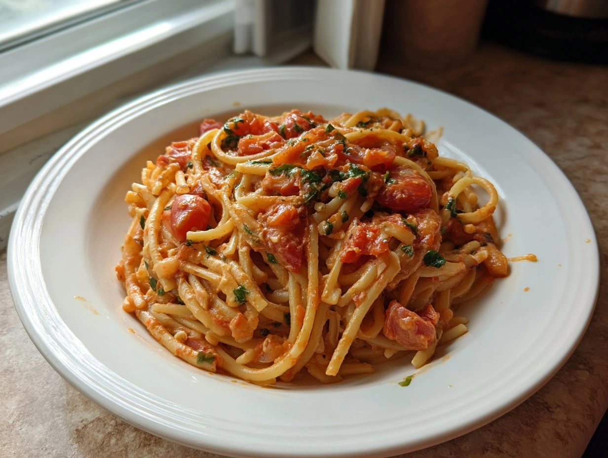 Creamy Tomato Garlic Pasta