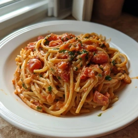 Creamy Tomato Garlic Pasta recipe