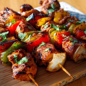 Spicy Grilled Chicken Skewers recipe