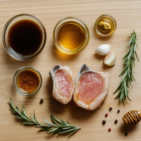 Step-by-step preparation of Irresistible Pork Chop Marinade showing ingredients and initial cooking steps