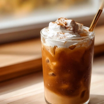 Perfectly cooked Iced Cinnamon Coffee Delight served and ready to eat - final result