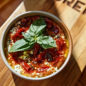 Smoky Red Pepper Feta Dip recipe