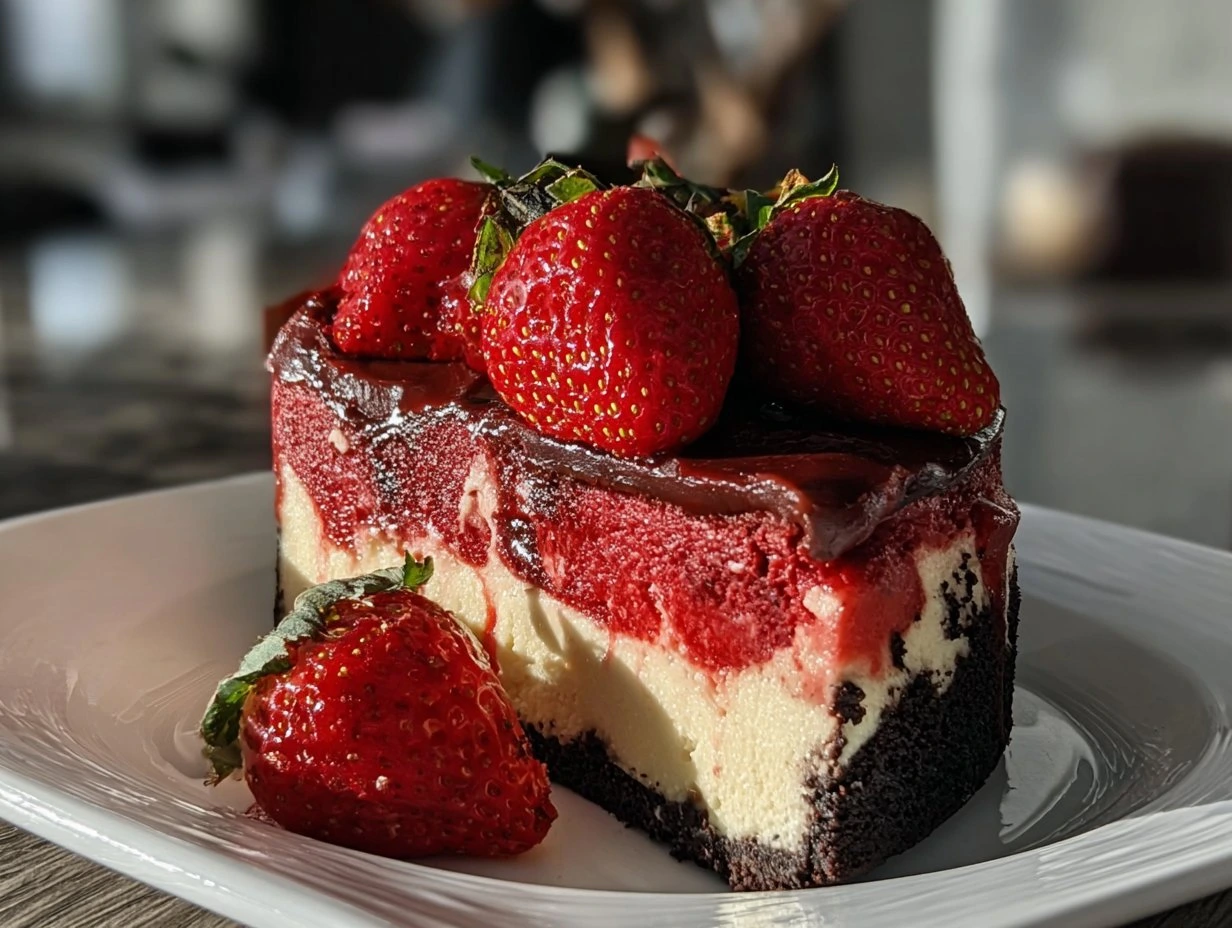 Decadent Red Velvet Cheesecake