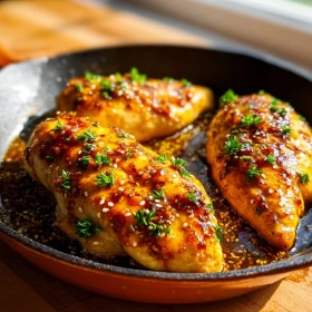 Savory Honey Garlic Chicken Breasts recipe