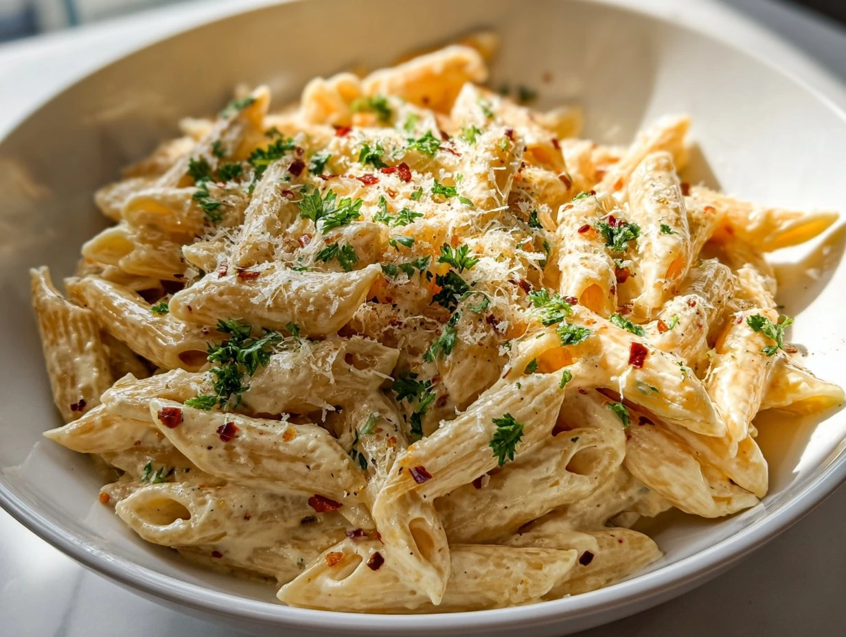One Pot Creamy Garlic Pasta