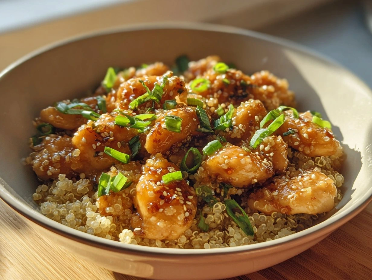 Savory Honey Garlic Chicken Quinoa