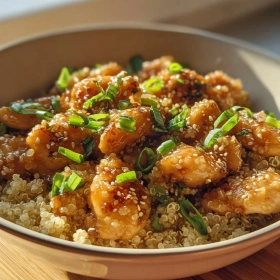 Savory Honey Garlic Chicken Quinoa recipe