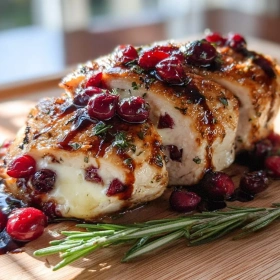 Cranberry Brie Stuffed Chicken Delight recipe