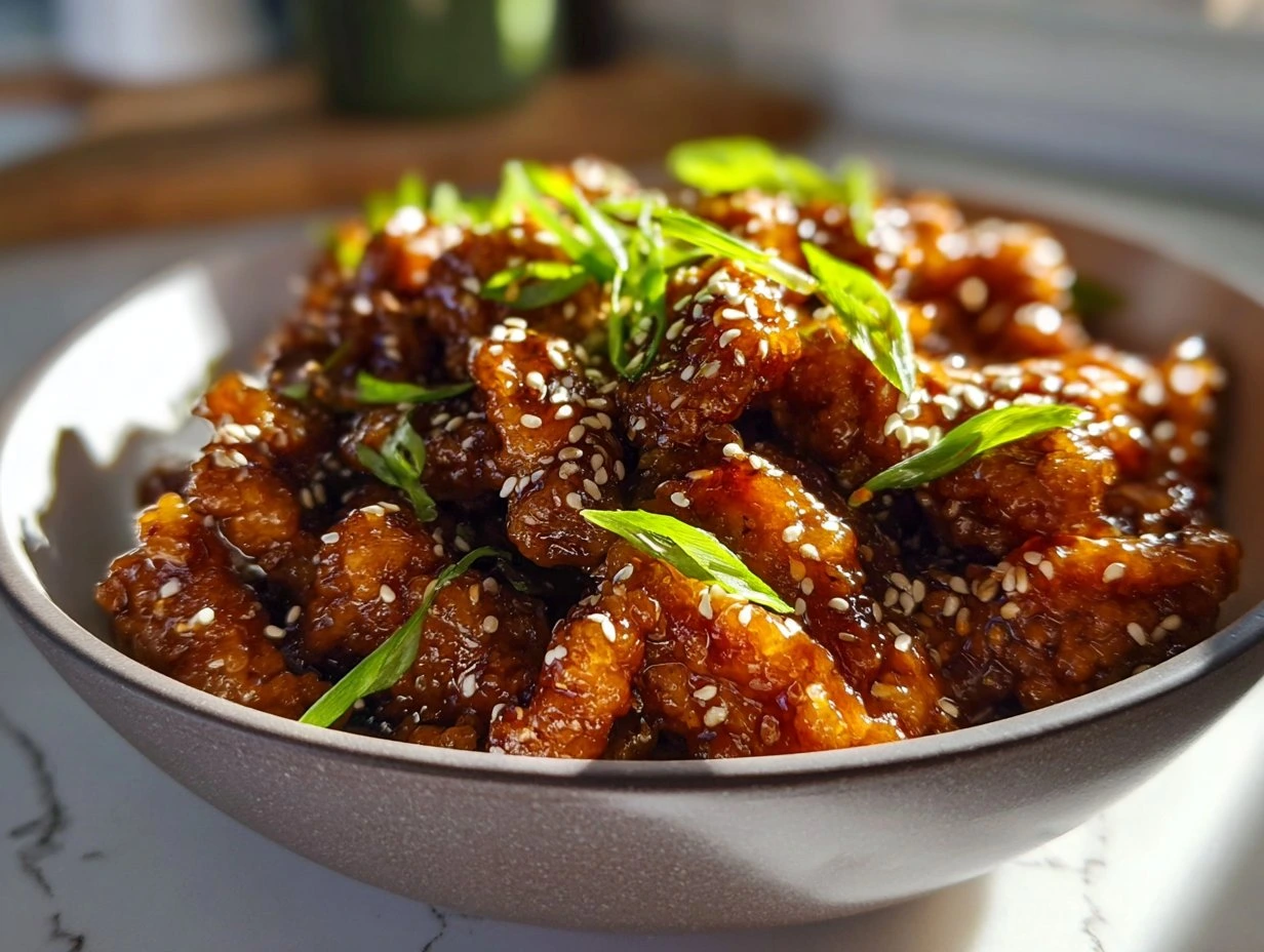 Sticky Honey Garlic Pork Delight