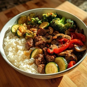 Savory Asian Stir-Fry Bowl recipe
