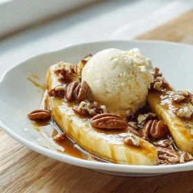 Caramelized Banana Pecan Delight recipe