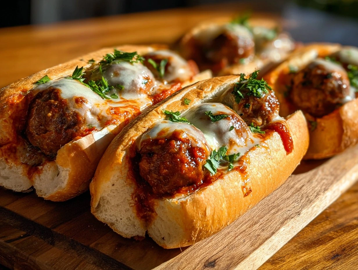 Savory Italian Meatball Subs