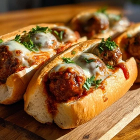 Savory Italian Meatball Subs recipe