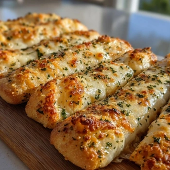 Perfectly cooked Gluten-Free Garlic Pizza Breadsticks served and ready to eat - final result
