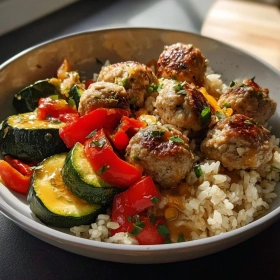 Savory Mediterranean Meatball Medley recipe