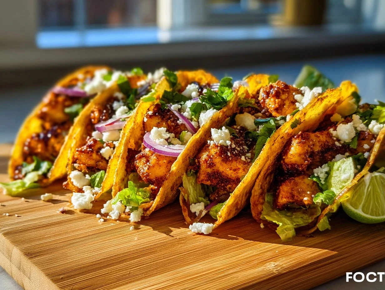 Crispy Honey Chipotle Chicken Tacos
