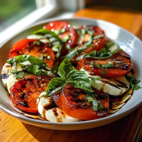 Grilled Caprese Salad with Basil recipe