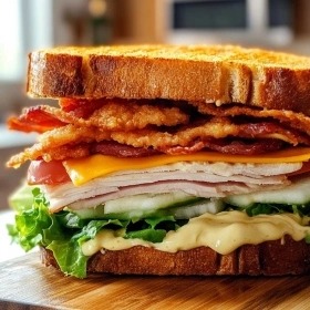 Ultimate Crispy Loaded Club Sandwich recipe