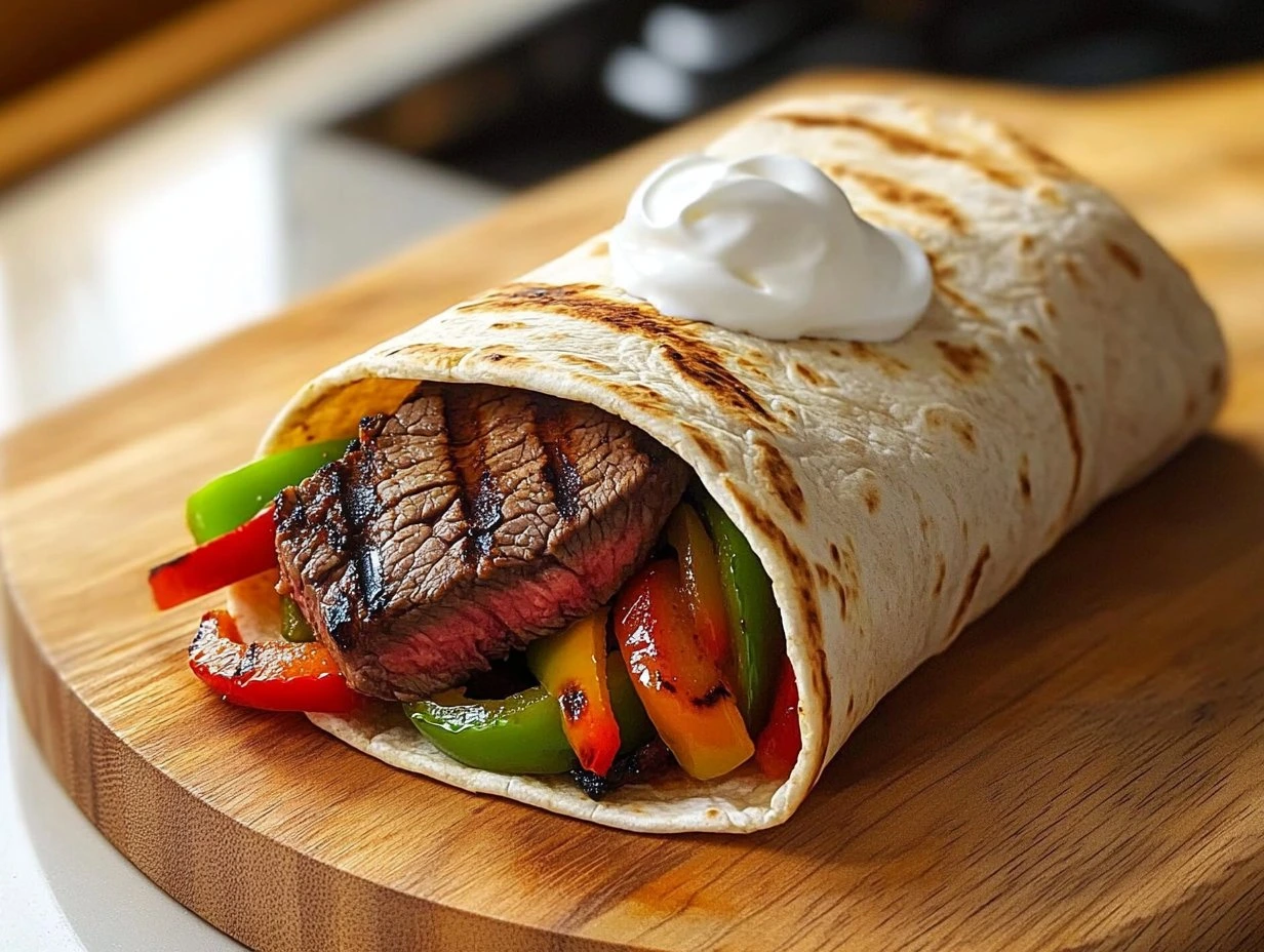Grilled Steak Fajita Wrap
