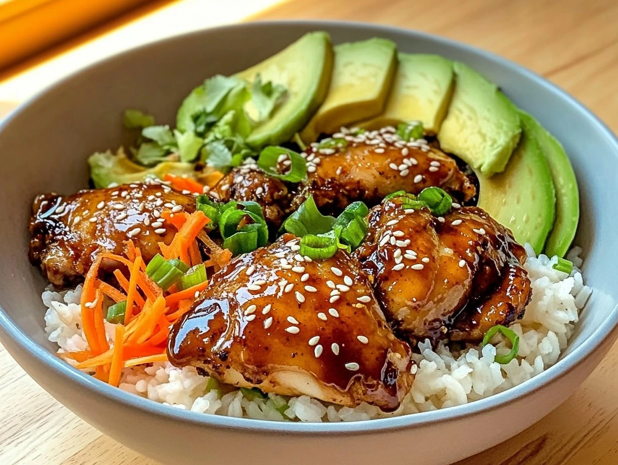 Spicy Maple Glazed Chicken Bowl