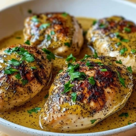 Savory French Mustard Chicken recipe