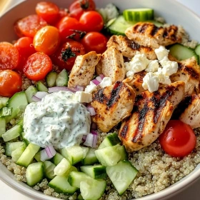 Zesty Greek Chicken Bowls recipe