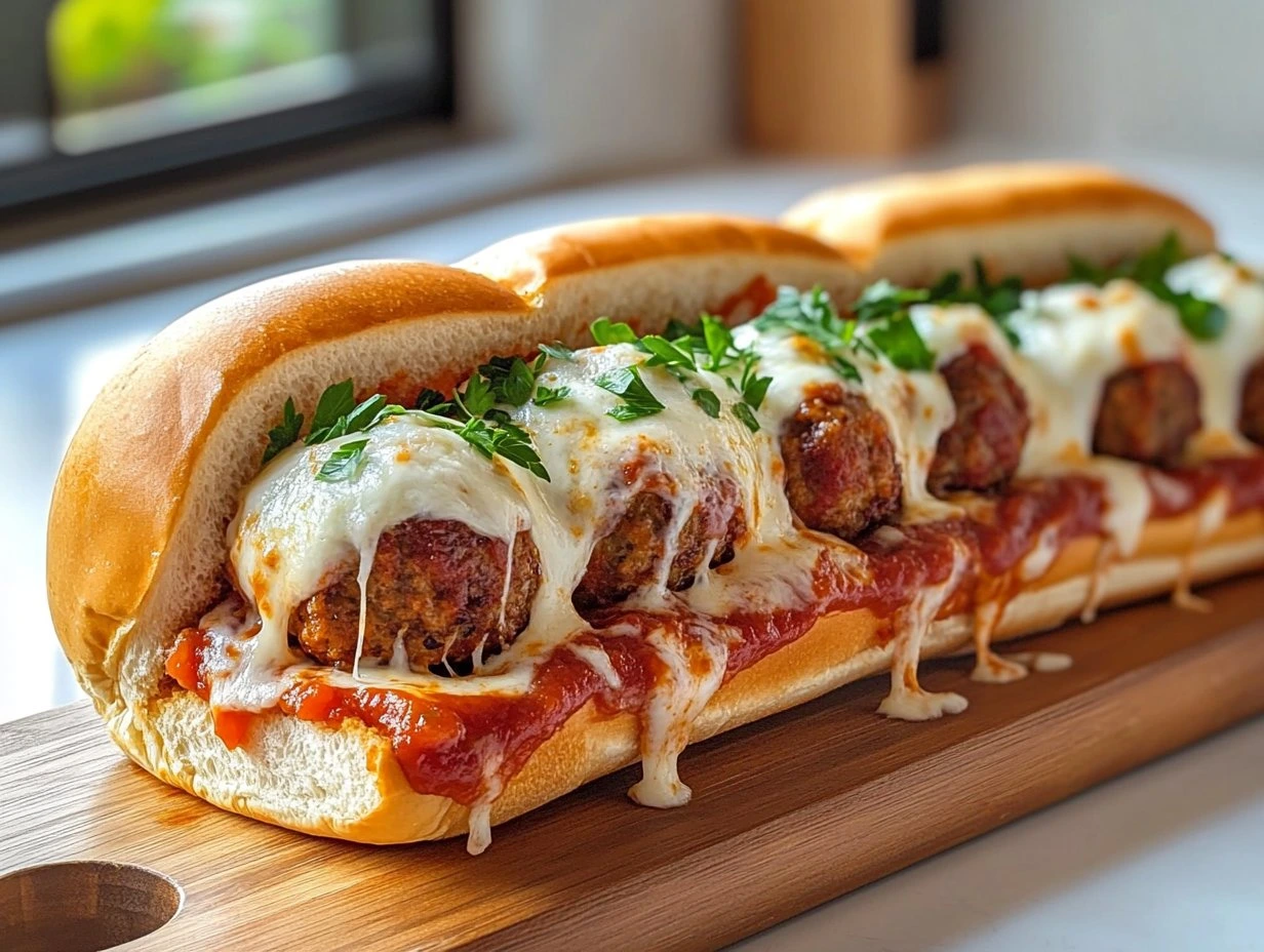Gooey Italian Meatball Sub Delight