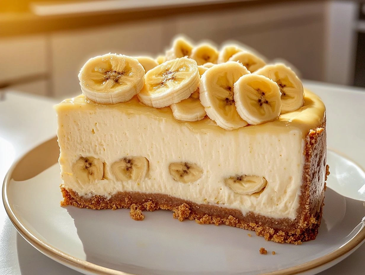 Decadent Banana Cream Cheesecake