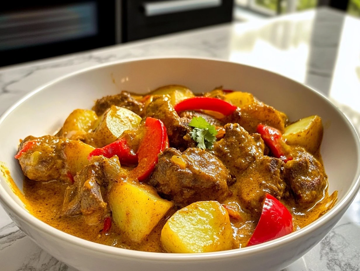 Spicy Caribbean Curry Goat Delight