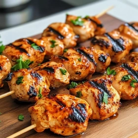 Spicy Grilled Chicken Skewers recipe