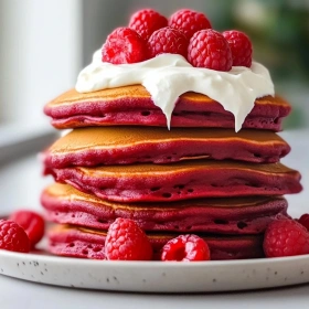Fluffy Red Velvet Pancakes recipe
