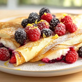 Berry Mascarpone Crepe Delight recipe
