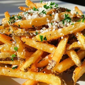 Crispy Parmesan Truffle Fries recipe