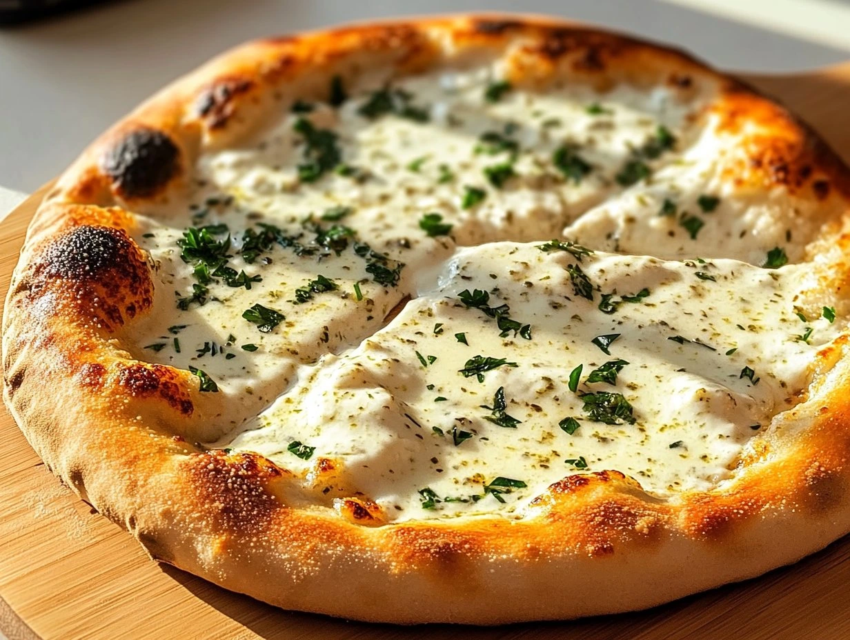 Garlic Herb White Sauce Pizza